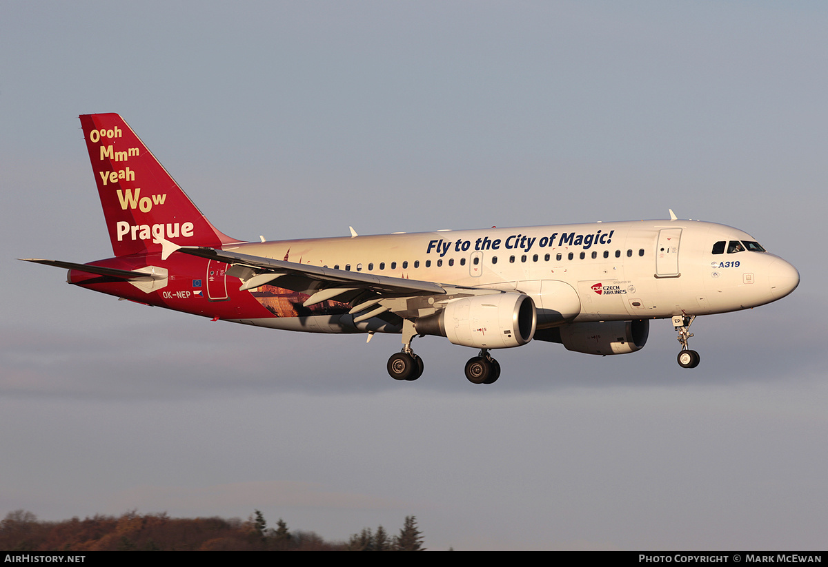 Aircraft Photo of OK-NEP | Airbus A319-112 | ČSA - Czech Airlines | AirHistory.net #165138