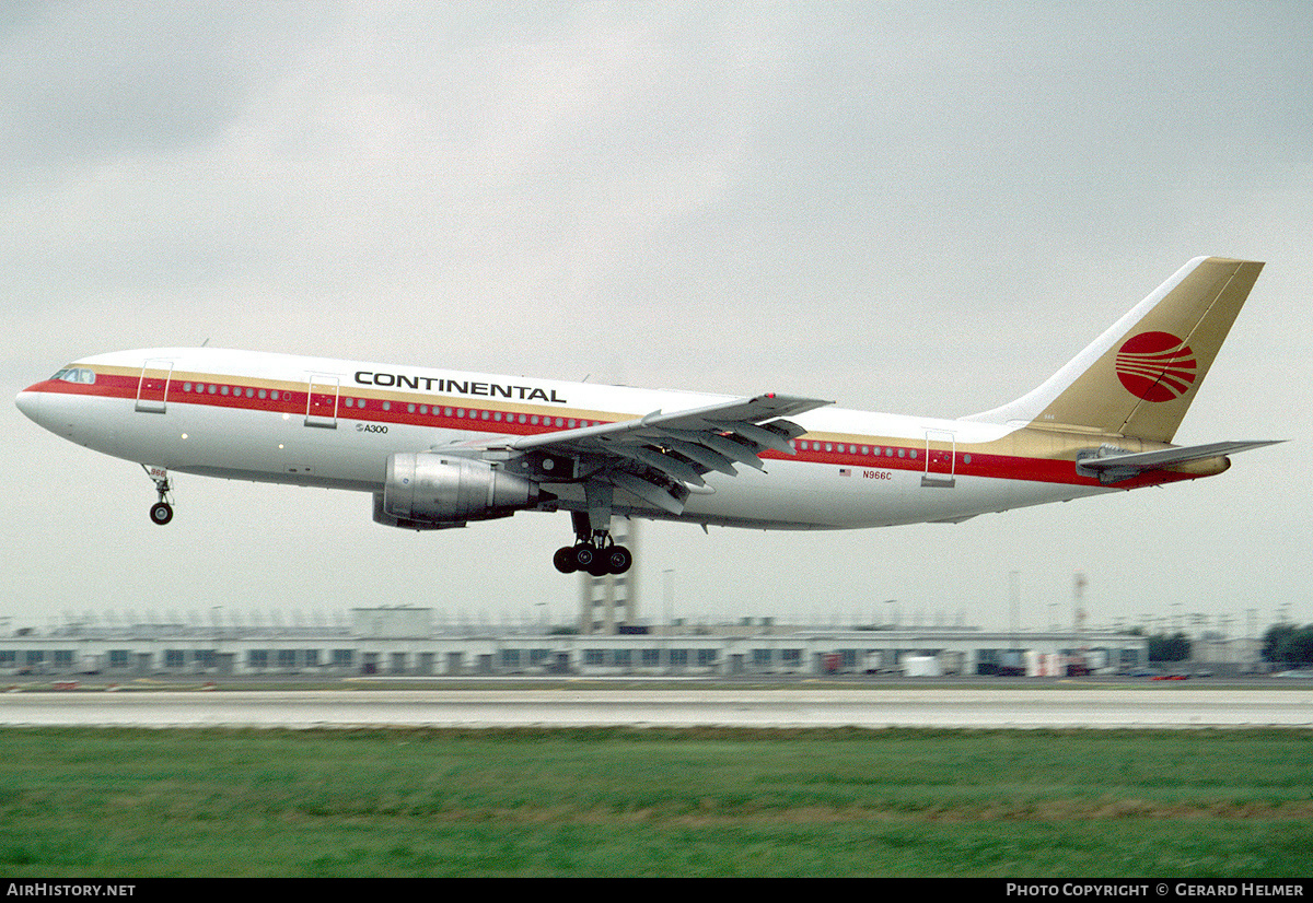 Aircraft Photo of N966C | Airbus A300B4-203 | Continental Airlines | AirHistory.net #165146