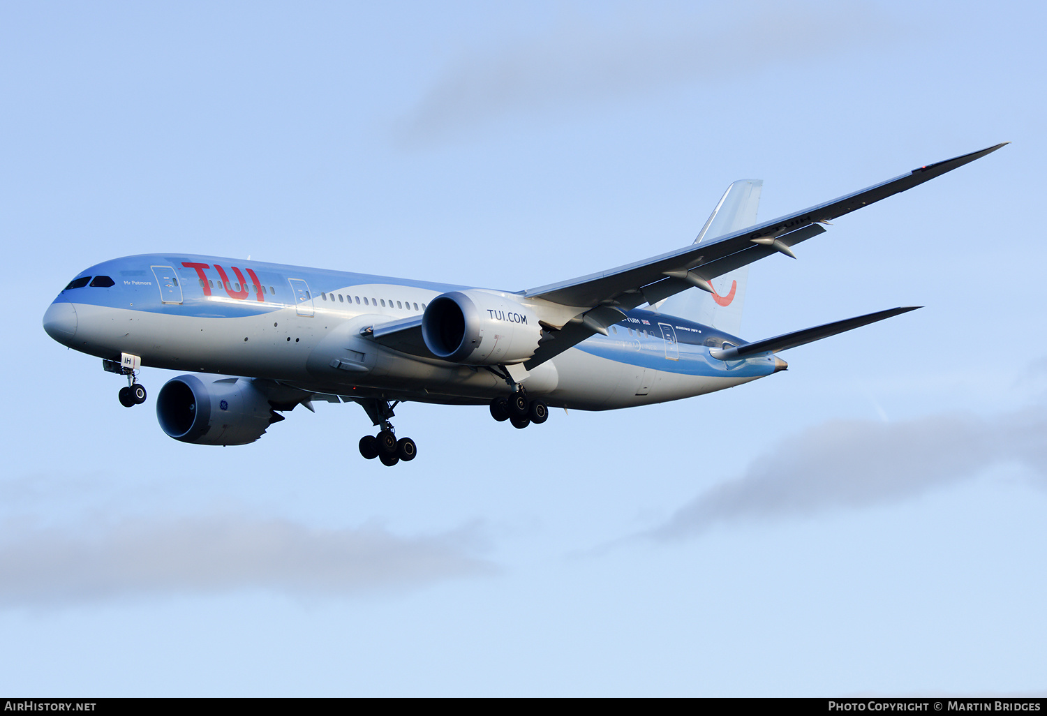 Aircraft Photo of G-TUIH | Boeing 787-8 Dreamliner | TUI | AirHistory.net #165190