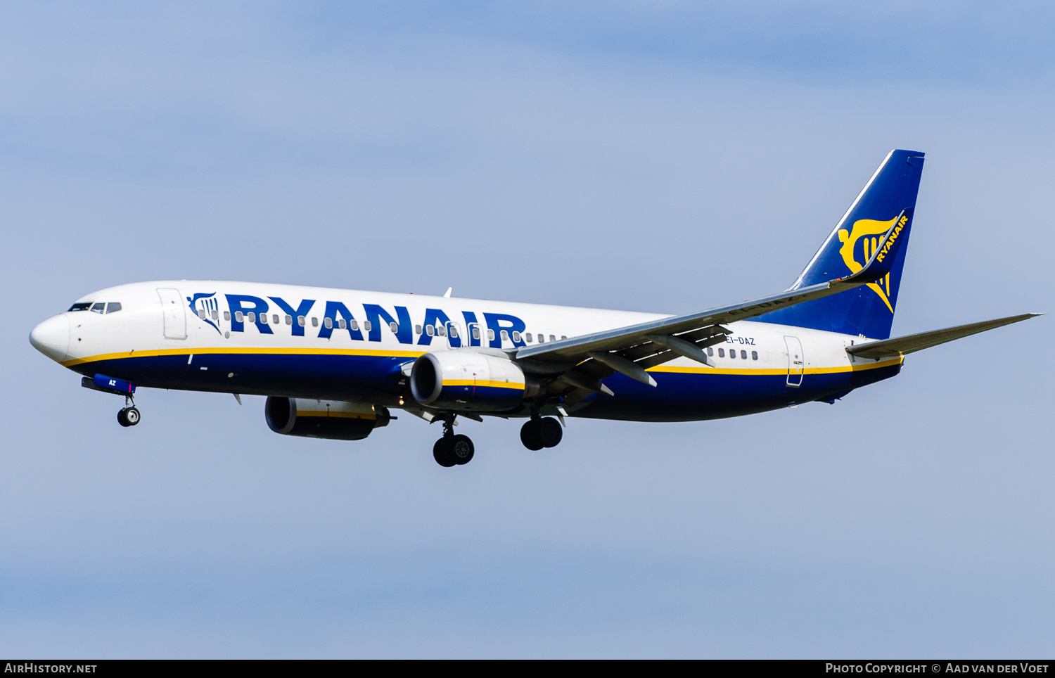 Aircraft Photo of EI-DAZ | Boeing 737-8AS | Ryanair | AirHistory.net #165195