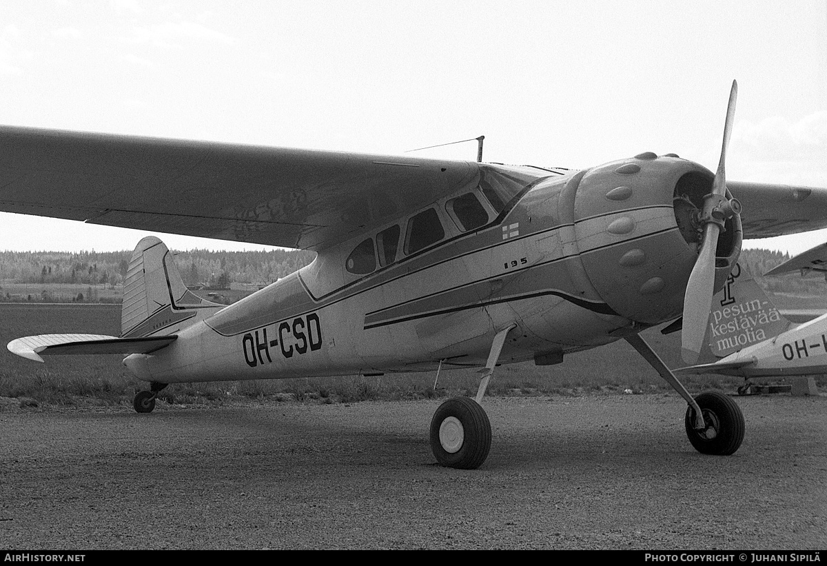 Aircraft Photo of OH-CSD | Cessna 195B | AirHistory.net #165203