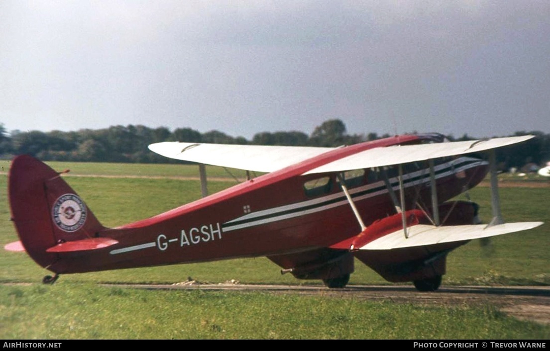 Aircraft Photo of G-AGSH | De Havilland D.H. 89A Dragon Rapide | AirHistory.net #165230