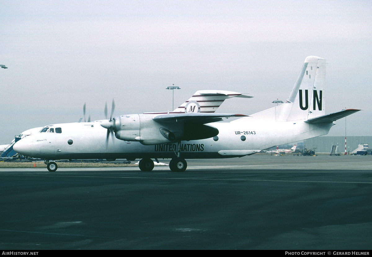 Aircraft Photo of UR-26143 | Antonov An-26B | United Nations | AirHistory.net #165236