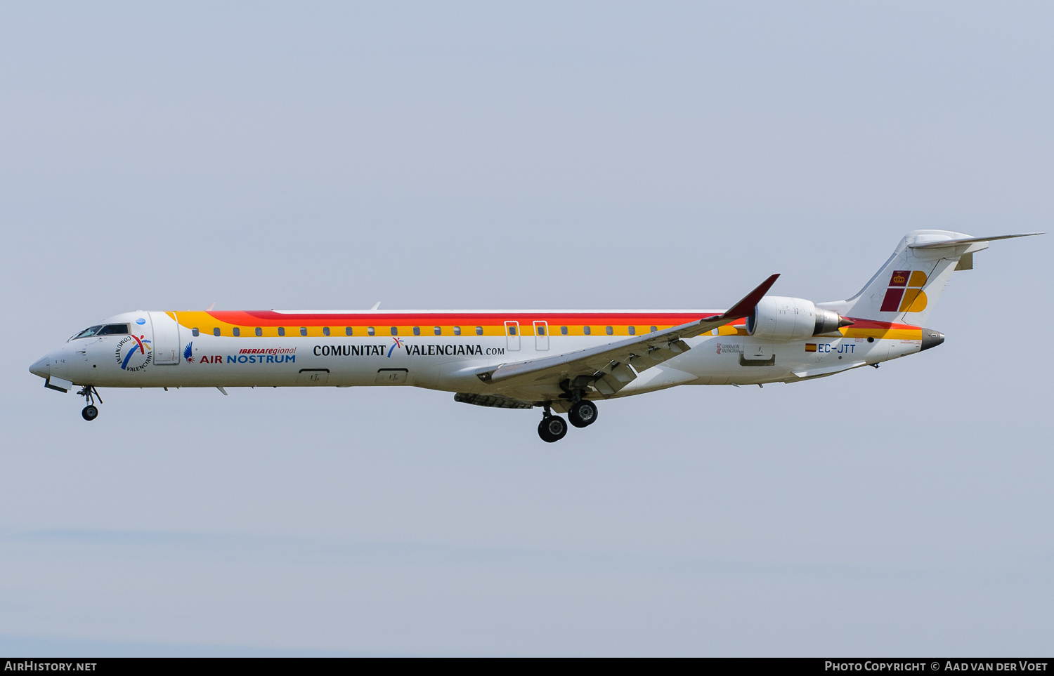 Aircraft Photo of EC-JTT | Bombardier CRJ-900ER (CL-600-2D24) | Iberia Regional | AirHistory.net #165253