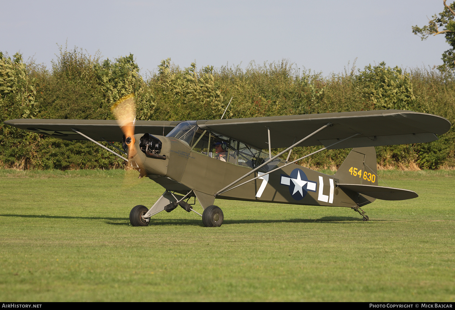 Aircraft Photo of G-BDOL / 454630 | Piper L-4J Grasshopper (J-3C-65) | USA - Air Force | AirHistory.net #165265