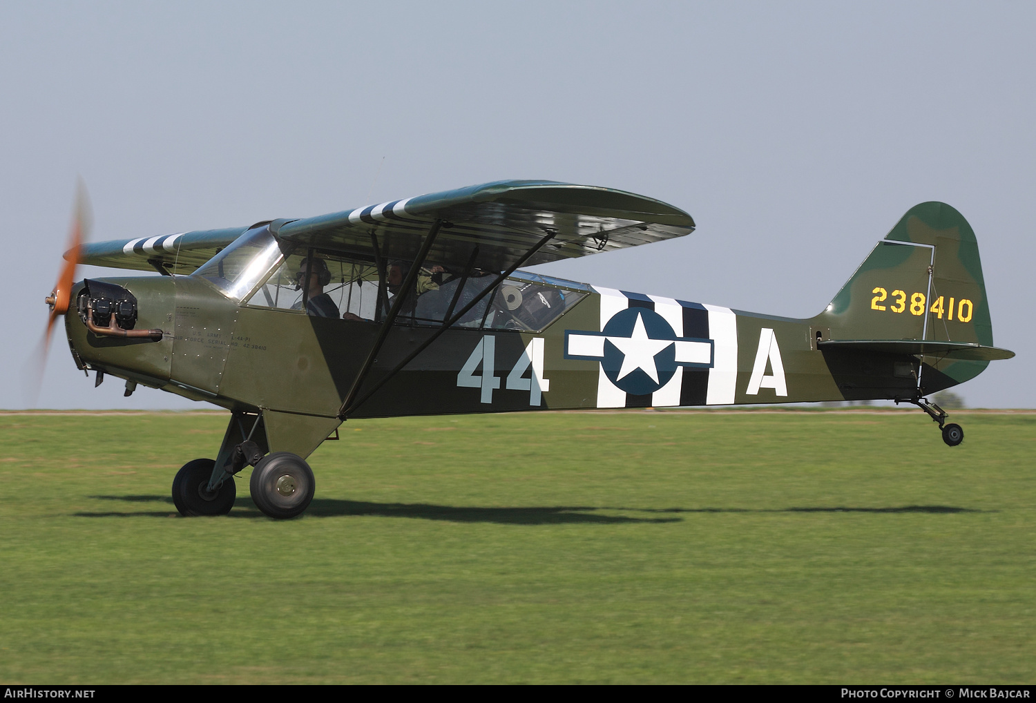 Aircraft Photo of G-BHPK / 238410 | Piper J-3C-65 Cub | USA - Air Force | AirHistory.net #165281