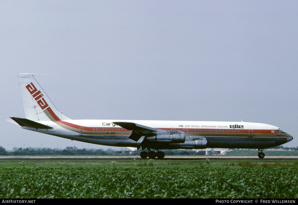Aircraft Photo of JY-AED | Boeing 707-321C | Alia - The Royal Jordanian Airline Cargo | AirHistory.net #165307