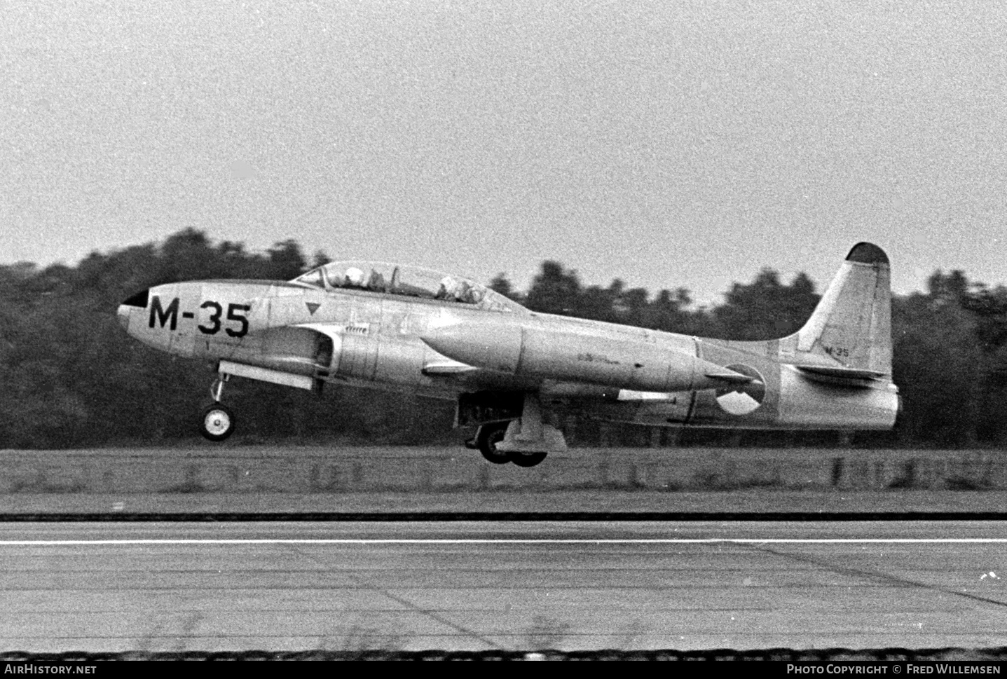 Aircraft Photo of M-35 | Lockheed T-33A | Netherlands - Air Force | AirHistory.net #165323