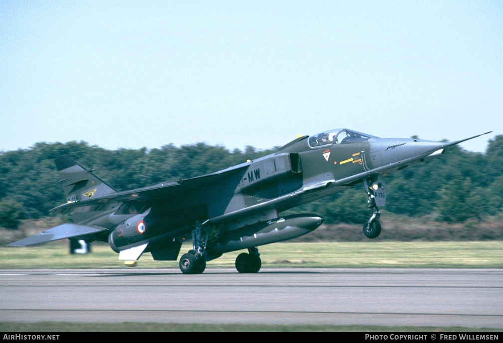 Aircraft Photo of A116 | Sepecat Jaguar A | France - Air Force | AirHistory.net #165331