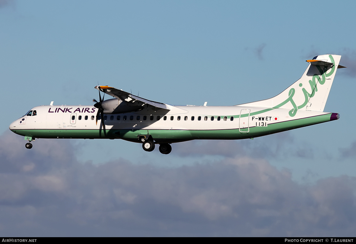 Aircraft Photo of F-WWET | ATR ATR-72-600 (ATR-72-212A) | Link Airs | AirHistory.net #165334