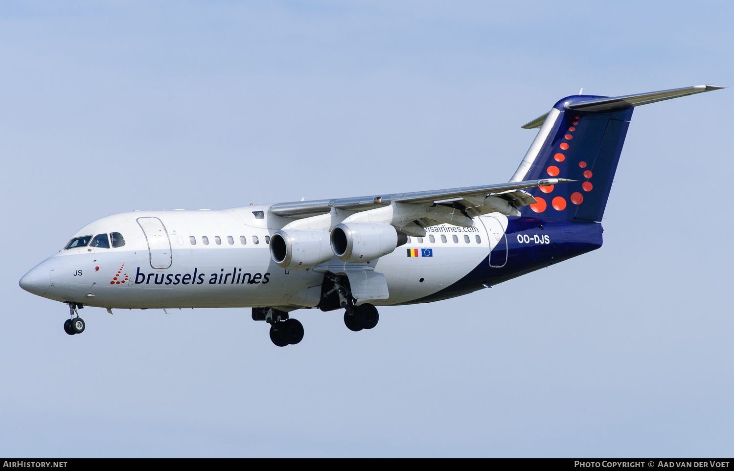 Aircraft Photo of OO-DJS | British Aerospace Avro 146-RJ85 | Brussels Airlines | AirHistory.net #165335
