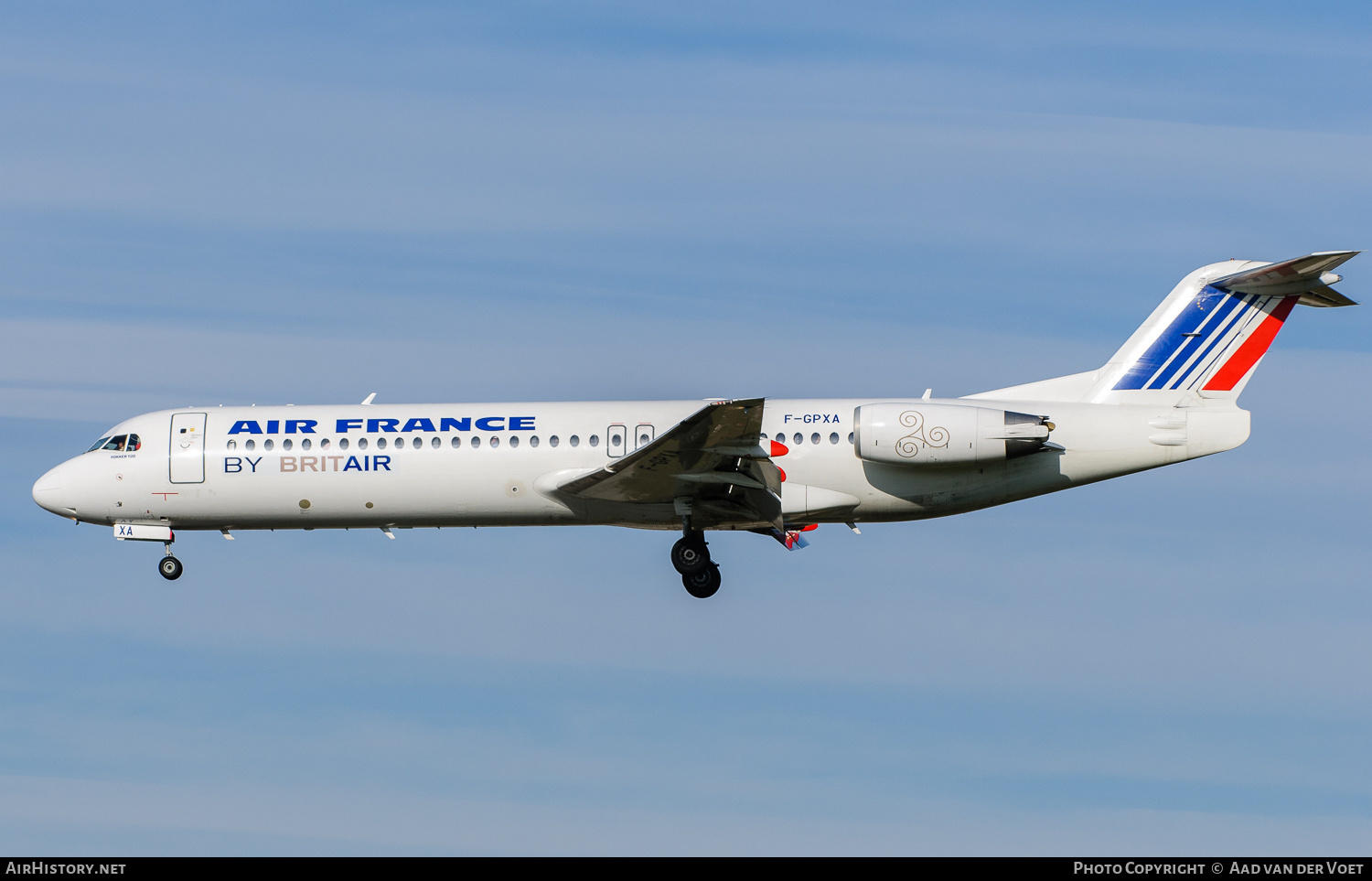 Aircraft Photo of F-GPXA | Fokker 100 (F28-0100) | Air France | AirHistory.net #165377