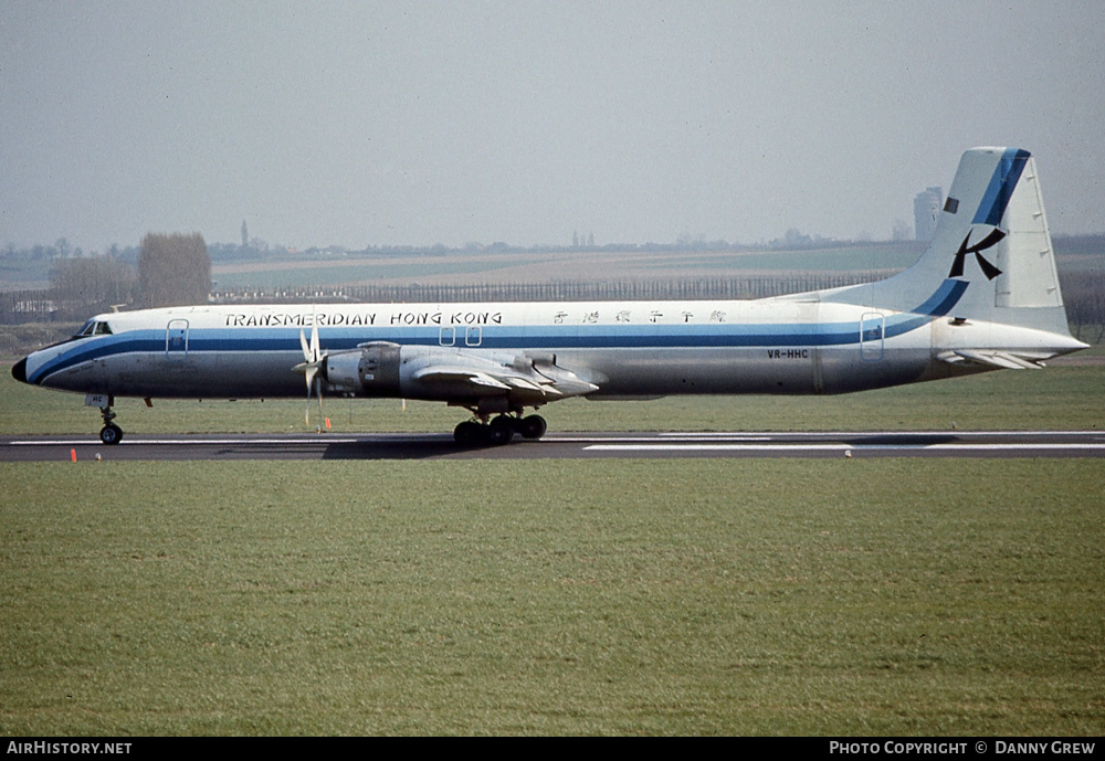 Aircraft Photo of VR-HHC | Canadair CL-44D4-2 | Transmeridian Hong Kong | AirHistory.net #165378