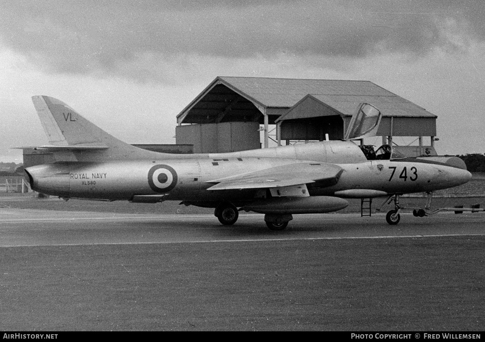 Aircraft Photo of XL580 | Hawker Hunter T8C | UK - Navy | AirHistory.net #165409