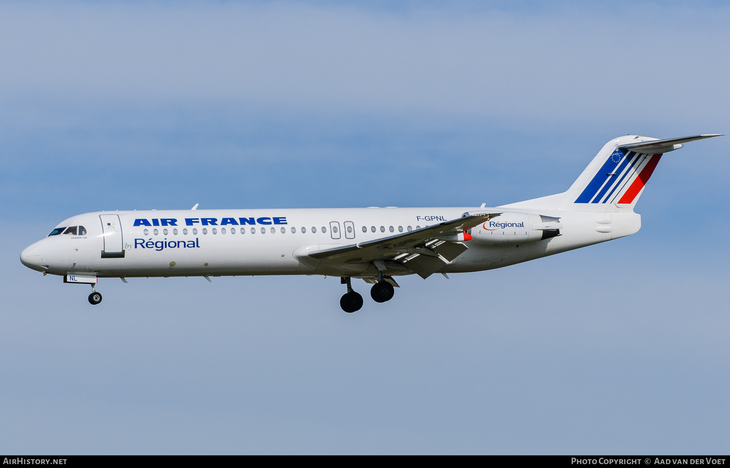 Aircraft Photo of F-GPNL | Fokker 100 (F28-0100) | Air France | AirHistory.net #165416