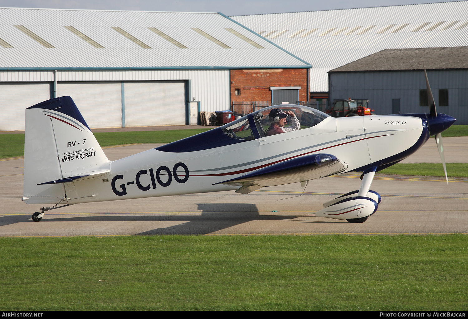 Aircraft Photo of G-CIOO | Van's RV-7 | AirHistory.net #165417
