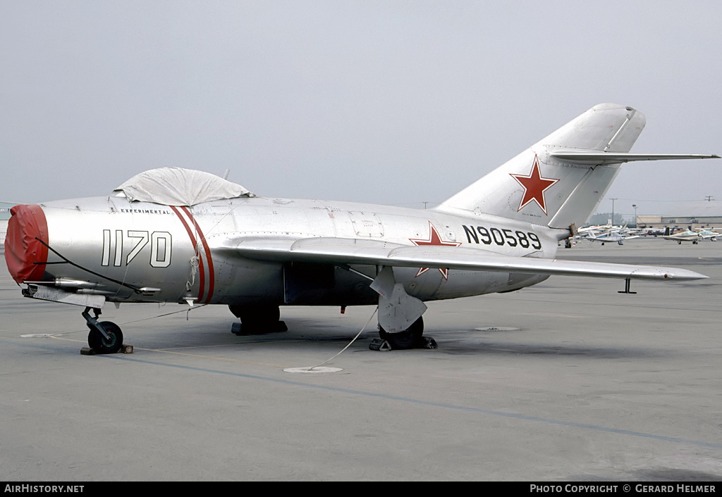 Aircraft Photo of N90589 / 1170 | Mikoyan-Gurevich MiG-15bis | Soviet Union - Air Force | AirHistory.net #165443