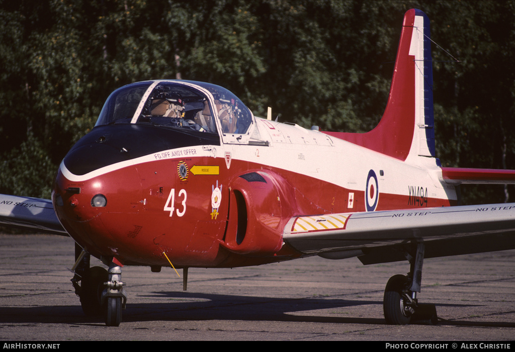 Aircraft Photo of XN494 | Hunting P.84 Jet Provost T3A | UK - Air Force | AirHistory.net #165444
