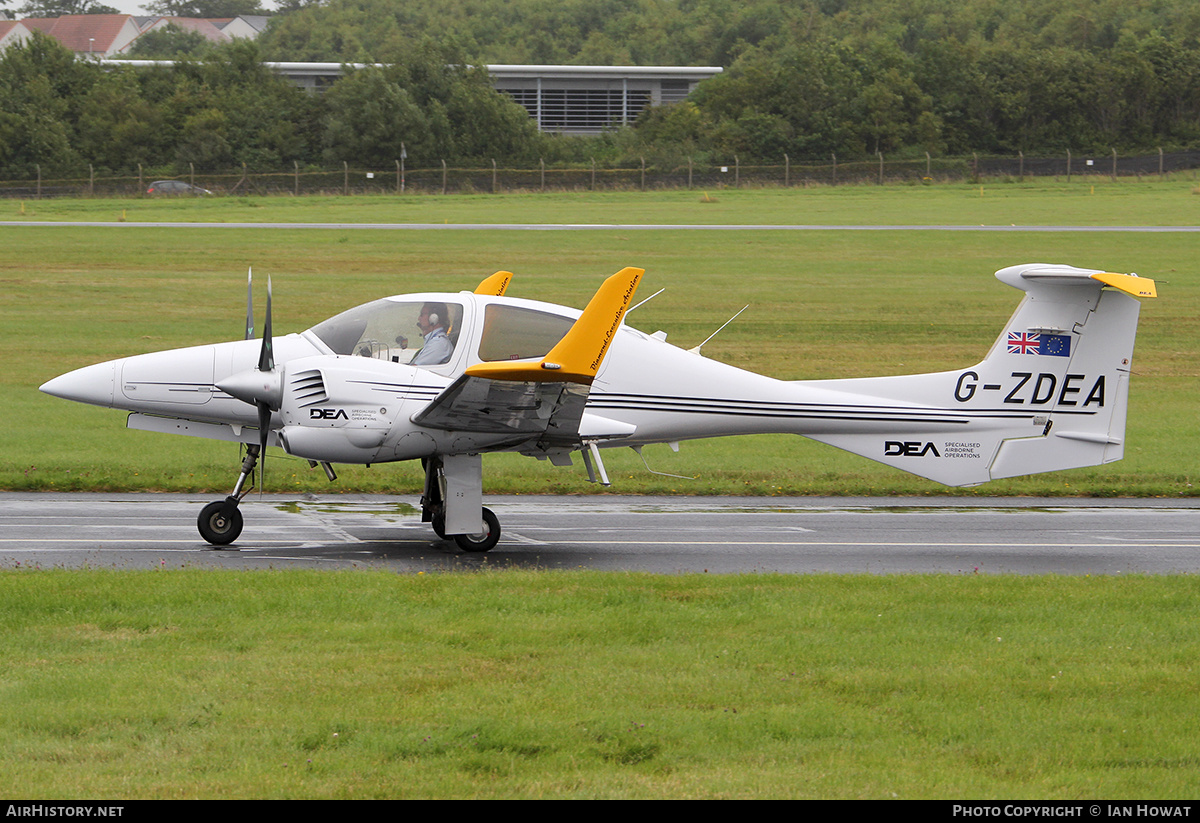 Aircraft Photo of G-ZDEA | Diamond DA42 Twin Star | DEA Specialised Airborne Operations | AirHistory.net #165465