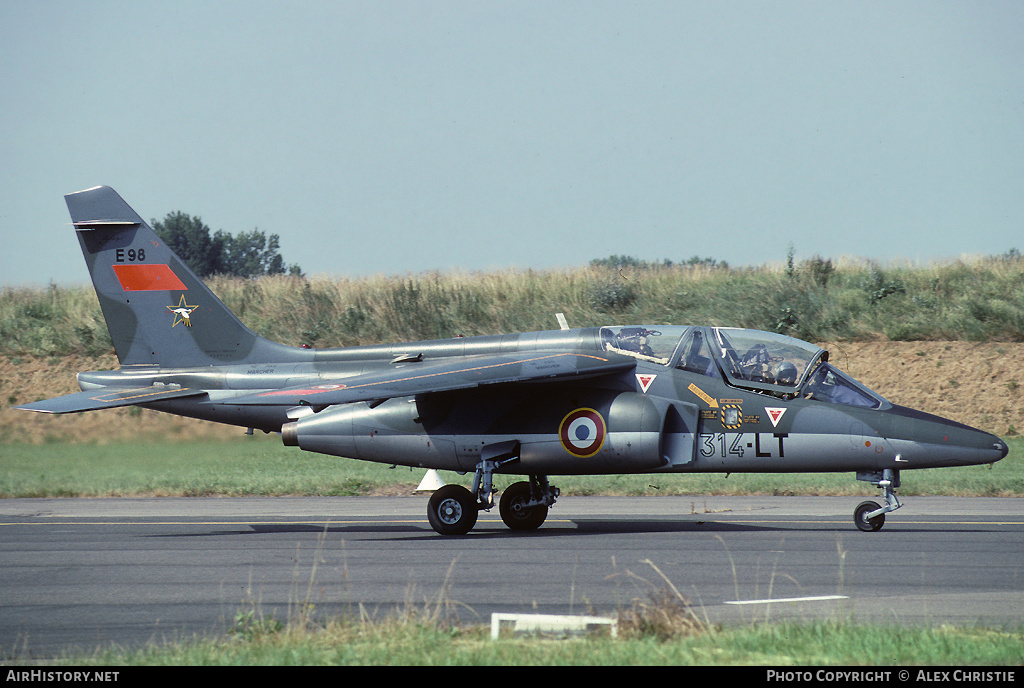 Aircraft Photo of E98 | Dassault-Dornier Alpha Jet E | France - Air Force | AirHistory.net #165489