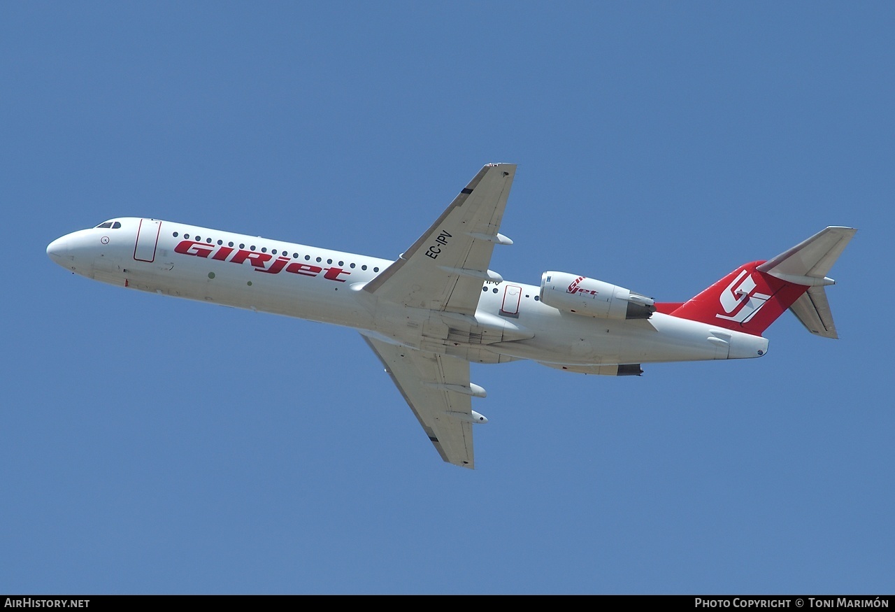 Aircraft Photo of EC-IPV | Fokker 100 (F28-0100) | GIRjet | AirHistory.net #165521