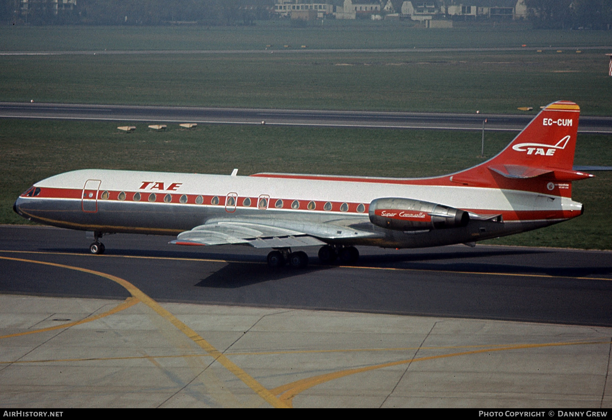 Aircraft Photo of EC-CUM | Sud SE-210 Caravelle 10B3 Super B | TAE - Trabajos Aéreos y Enlaces | AirHistory.net #165548