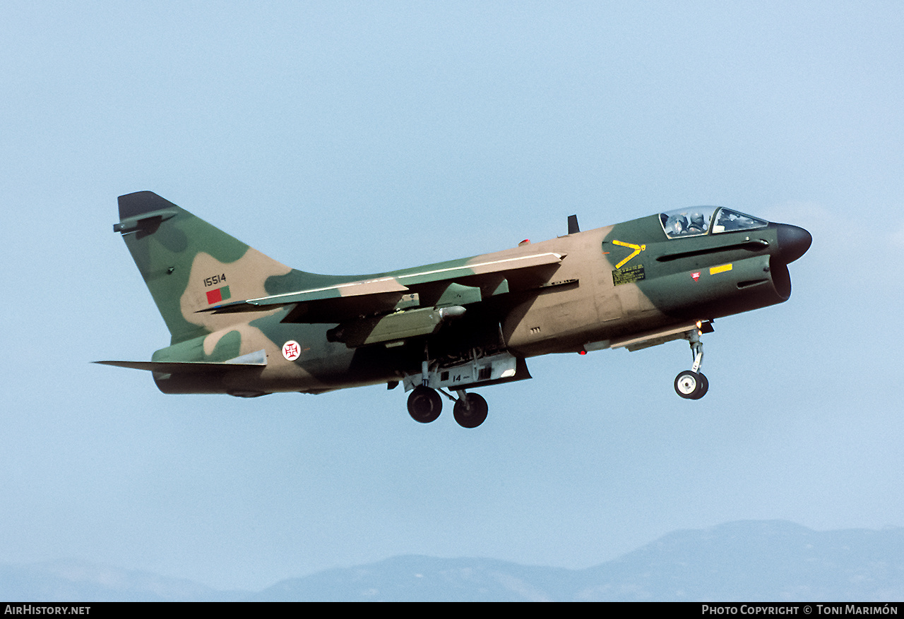 Aircraft Photo of 15514 | LTV A-7P Corsair II | Portugal - Air Force | AirHistory.net #165566