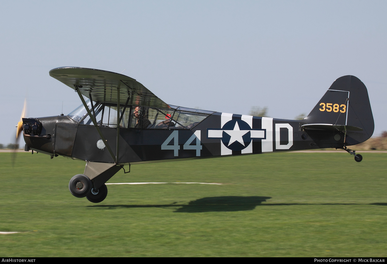 Aircraft Photo of G-FINT / 3583 | Piper L-4B Cub (J-3C-65D) | USA - Air Force | AirHistory.net #165589