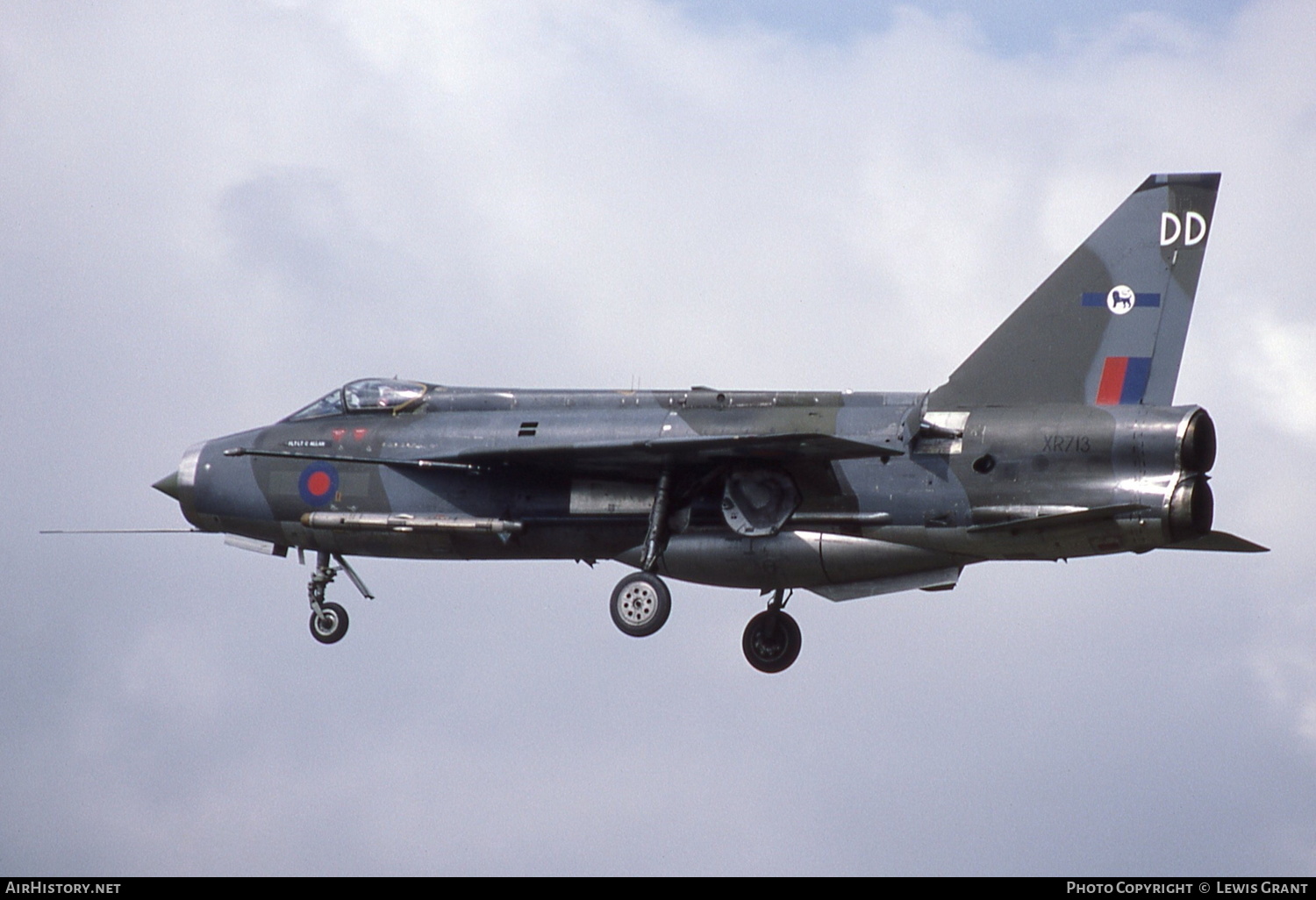 Aircraft Photo of XR713 | English Electric Lightning F3 | UK - Air Force | AirHistory.net #165605