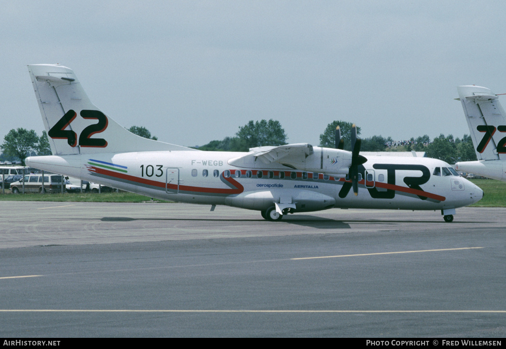 Aircraft Photo of F-WEGB | ATR ATR-42-200 | Aerospatiale Aeritalia | AirHistory.net #165622