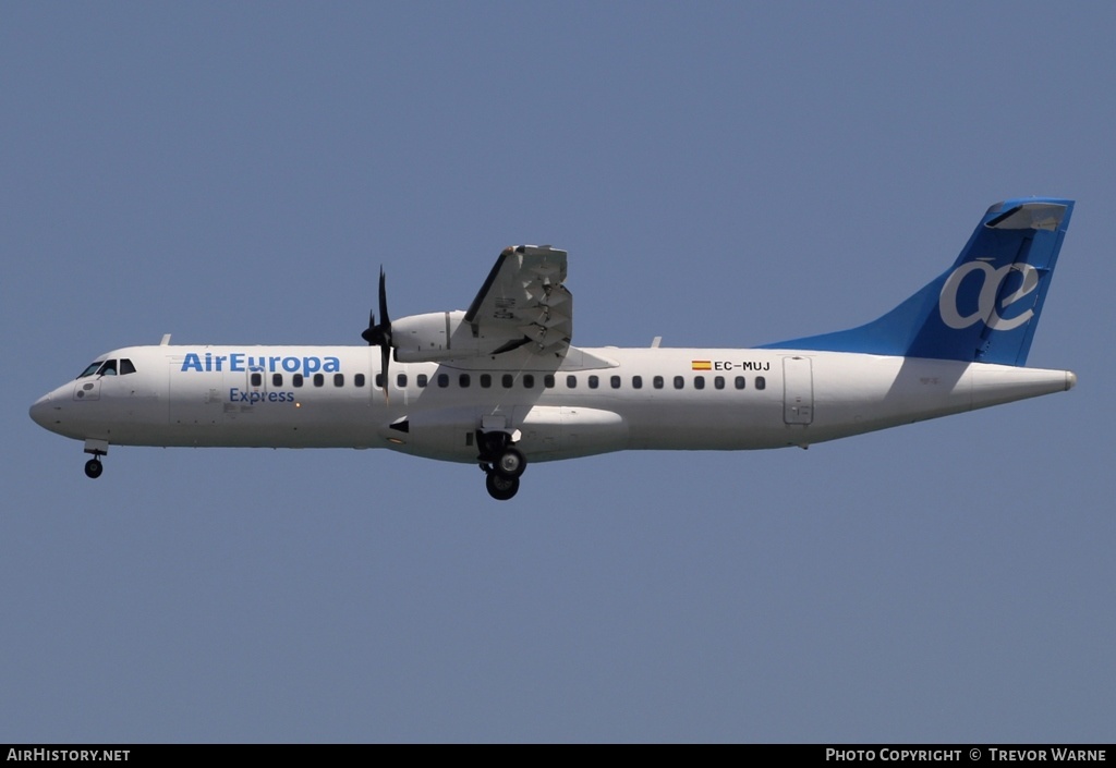 Aircraft Photo of EC-MUJ | ATR ATR-72-500 (ATR-72-212A) | Air Europa Express | AirHistory.net #165651