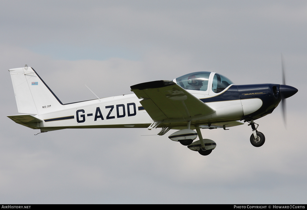 Aircraft Photo of G-AZDD | Bolkow BO-209 Monsun 150FF | AirHistory.net #165666