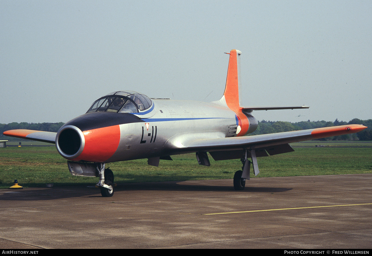 Aircraft Photo of L-11 | Fokker S-14 Machtrainer | Netherlands - Air Force | AirHistory.net #165717