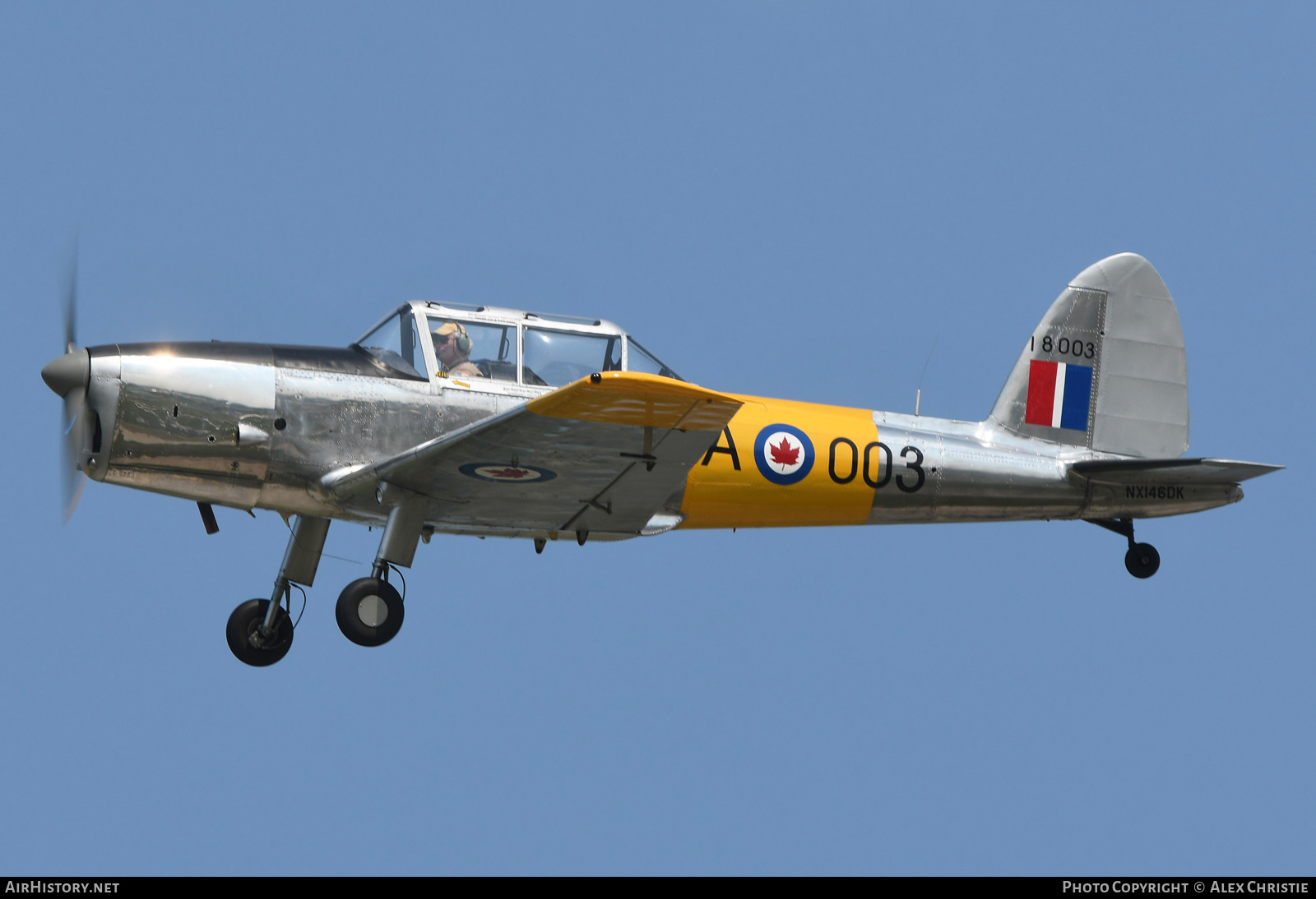 Aircraft Photo of N146DK / NX146DX / 18003 | De Havilland DHC-1 Chipmunk T10 | Canada - Air Force | AirHistory.net #165748