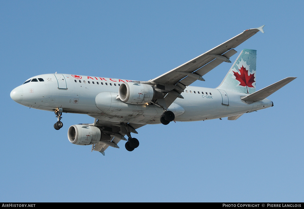 Aircraft Photo of C-GBIK | Airbus A319-114 | Air Canada | AirHistory.net #165815