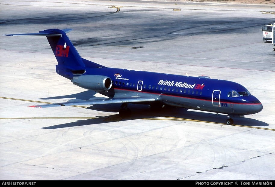 Aircraft Photo of G-BVTG | Fokker 70 (F28-0070) | British Midland Airways - BMA | AirHistory.net #165840