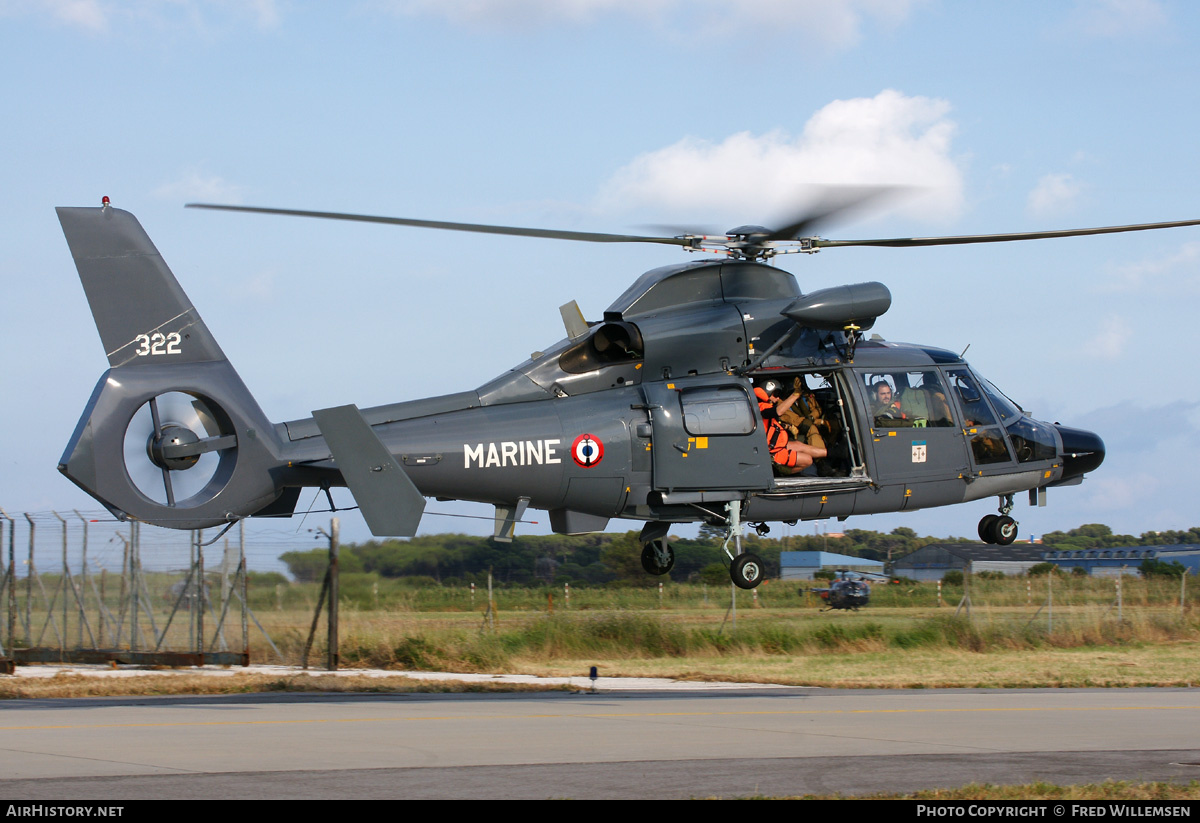 Aircraft Photo of 322 | Aerospatiale SA-365F-1 Dauphin 2 | France - Navy | AirHistory.net #166016