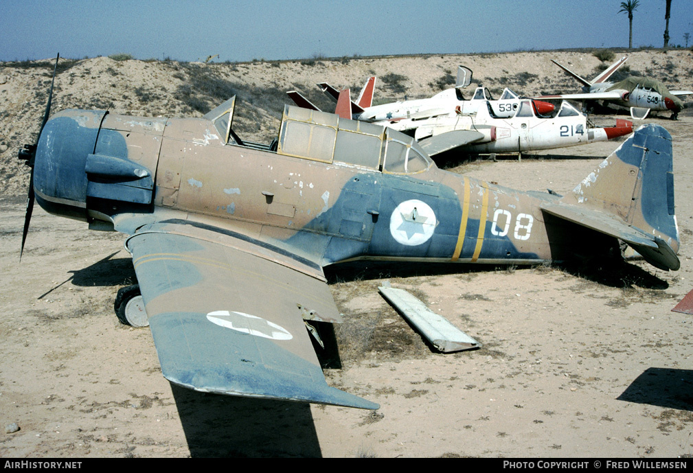 Aircraft Photo of 08 | North American AT-16 Harvard IIB | Israel - Air Force | AirHistory.net #166017