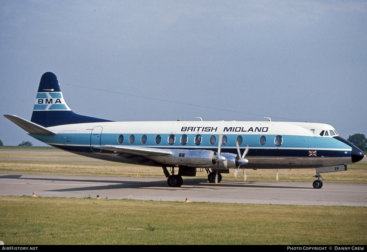 Aircraft Photo of G-BCZR | Vickers 838 Viscount | British Midland Airways - BMA | AirHistory.net #166032