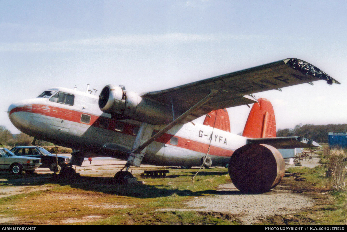 Aircraft Photo of G-AYFA | Scottish Aviation Twin Pioneer Series 3 | F1 - Flight One | AirHistory.net #166033