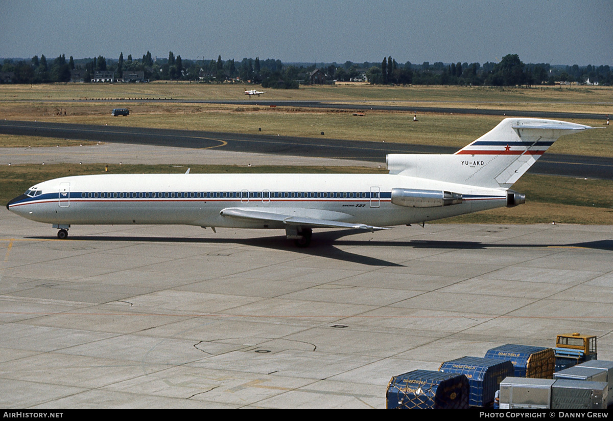 Aircraft Photo of YU-AKD / 14302 | Boeing 727-2L8/Adv | Yugoslavia Government | AirHistory.net #166038