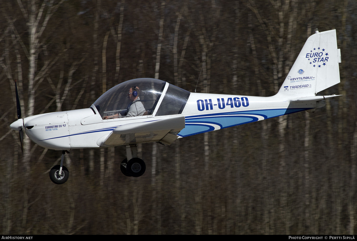 Aircraft Photo of OH-U460 | Evektor-Aerotechnik EV-97R Eurostar | Kevytilmailu (KILA) | AirHistory.net #166071