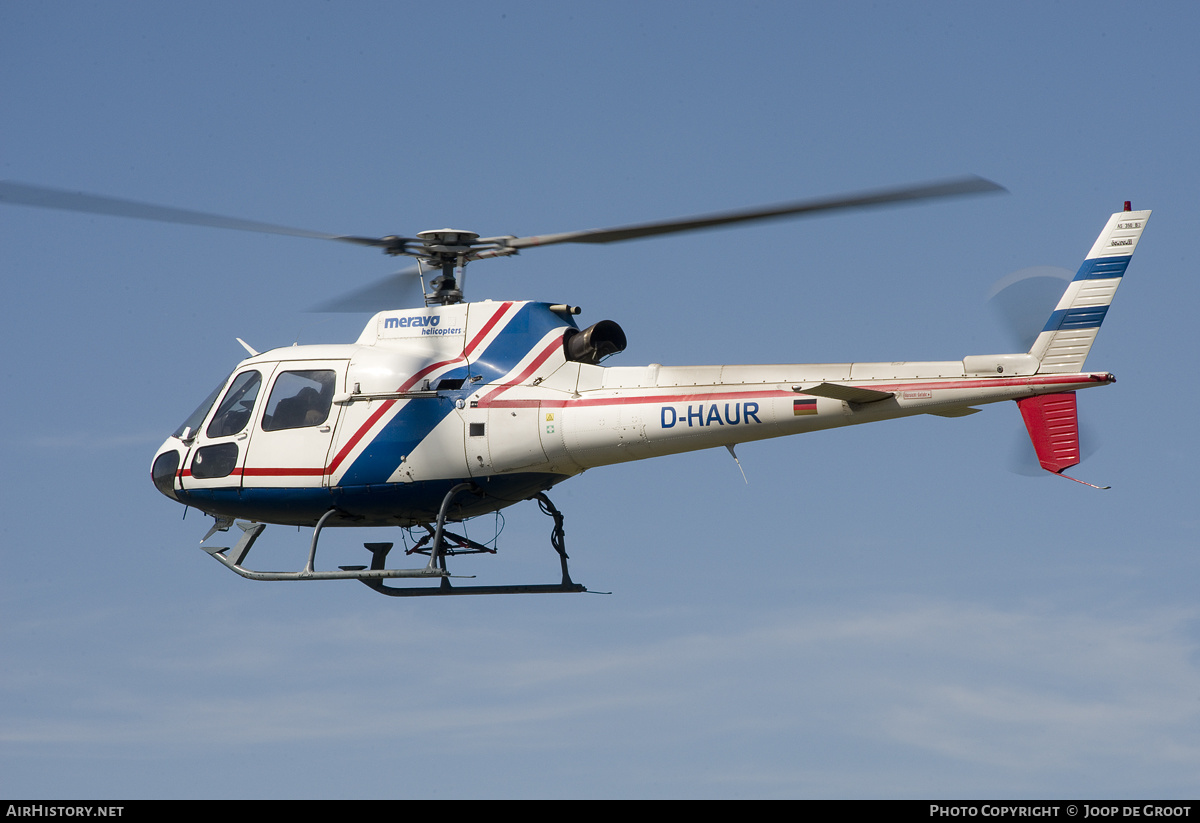 Aircraft Photo of D-HAUR | Aerospatiale AS-350B-2 Ecureuil | Meravo Helicopters | AirHistory.net #166083