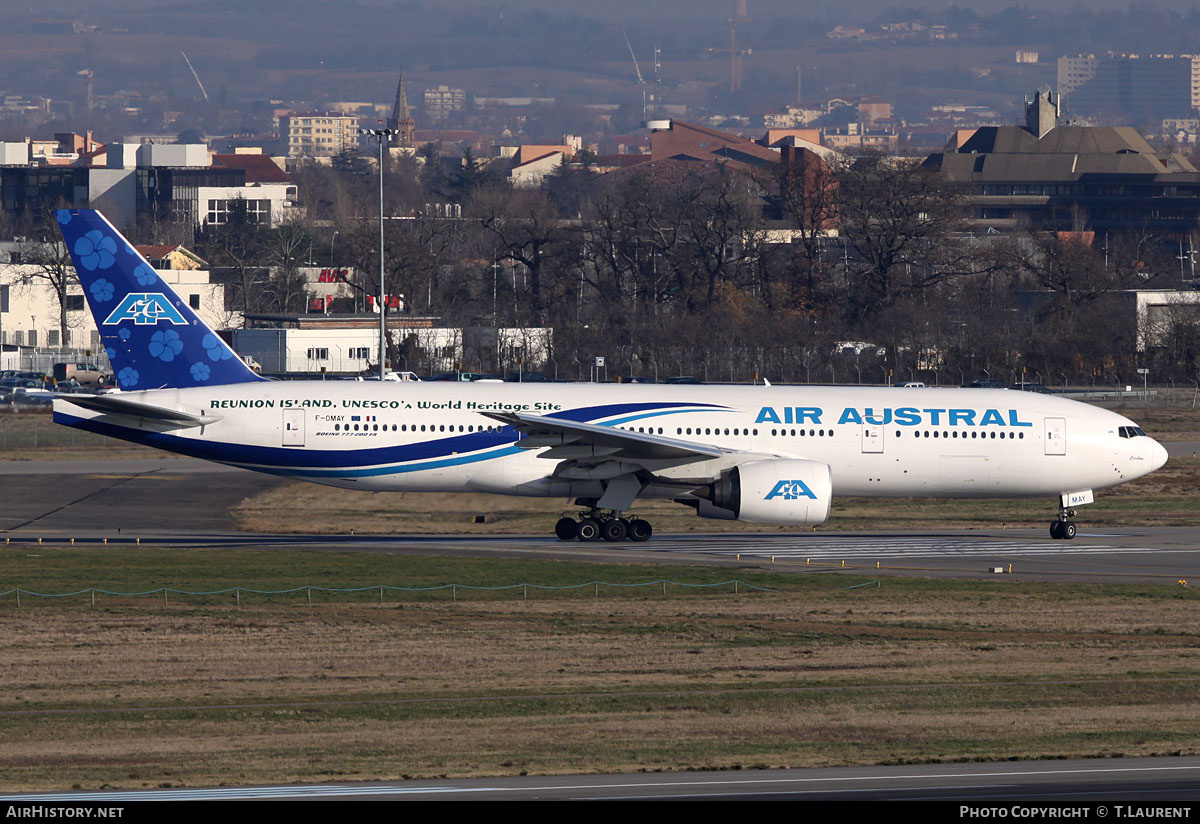 Aircraft Photo of F-OMAY | Boeing 777-2Q8/ER | Air Austral | AirHistory.net #166088