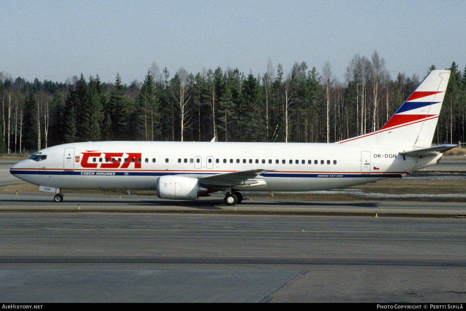 Aircraft Photo of OK-DGN | Boeing 737-45S | ČSA - Czech Airlines | AirHistory.net #166105