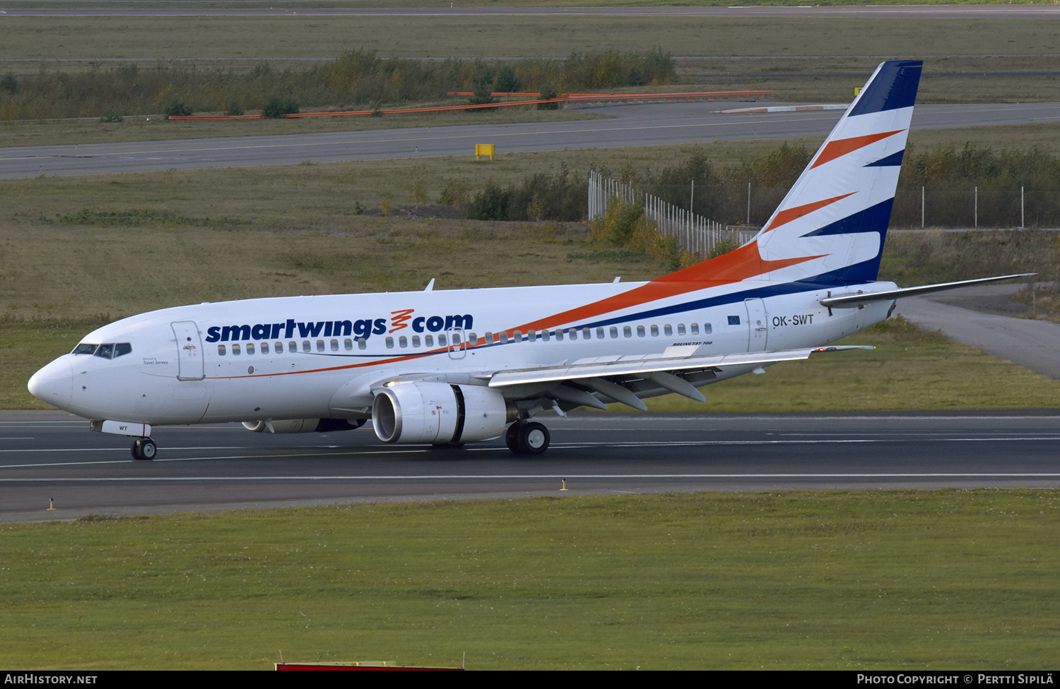 Aircraft Photo of OK-SWT | Boeing 737-7Q8 | Smartwings | AirHistory.net #166123