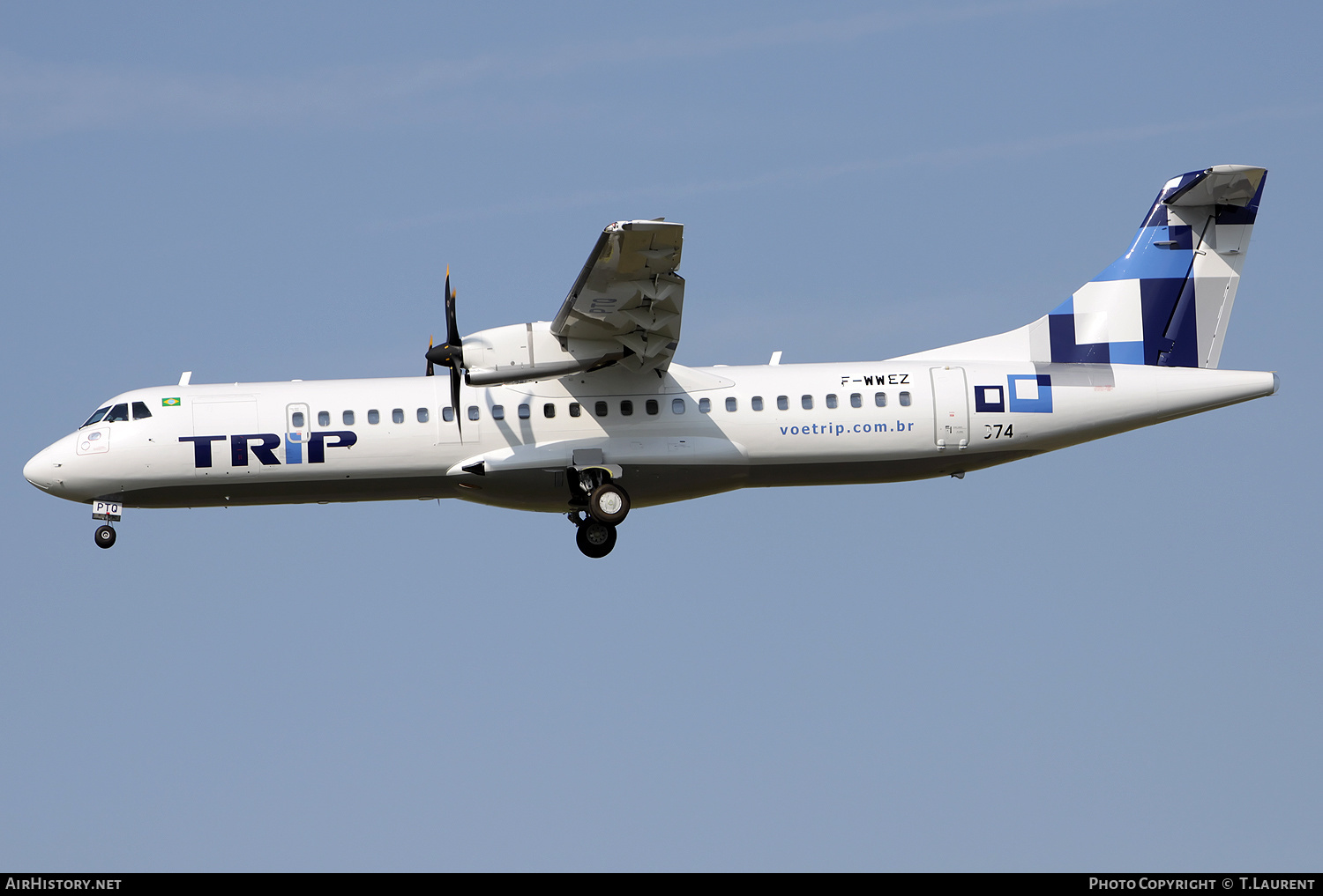 Aircraft Photo of F-WWEZ | ATR ATR-72-500 (ATR-72-212A) | TRIP Linhas Aéreas | AirHistory.net #166147