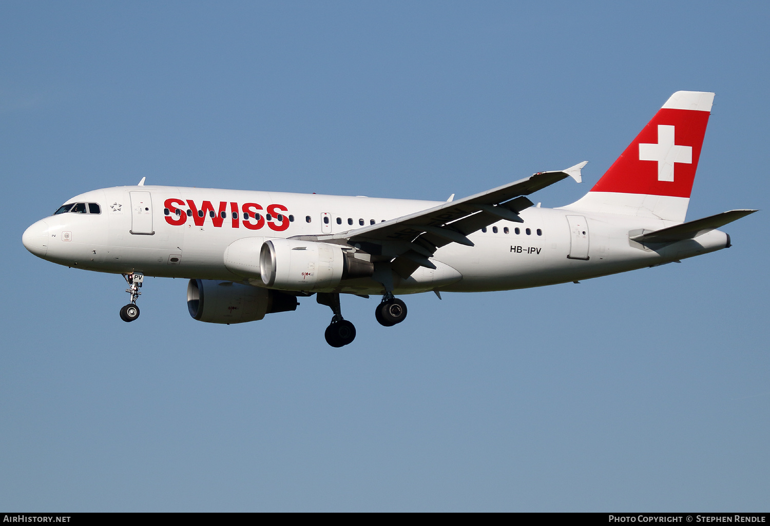 Aircraft Photo of HB-IPV | Airbus A319-112 | Swiss International Air Lines | AirHistory.net #166156