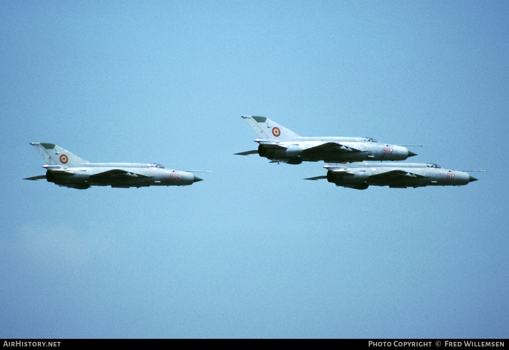 Aircraft Photo of 902 | Mikoyan-Gurevich MiG-21M | Romania - Air Force | AirHistory.net #166171