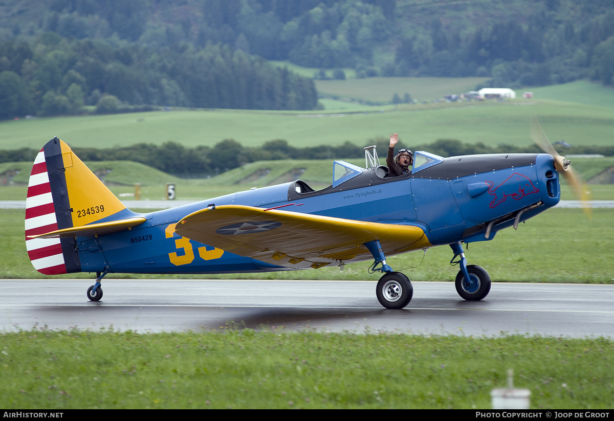 Aircraft Photo of N50429 | Fairchild PT-19B Cornell (M-62A) | Red Bull | USA - Air Force | AirHistory.net #166208